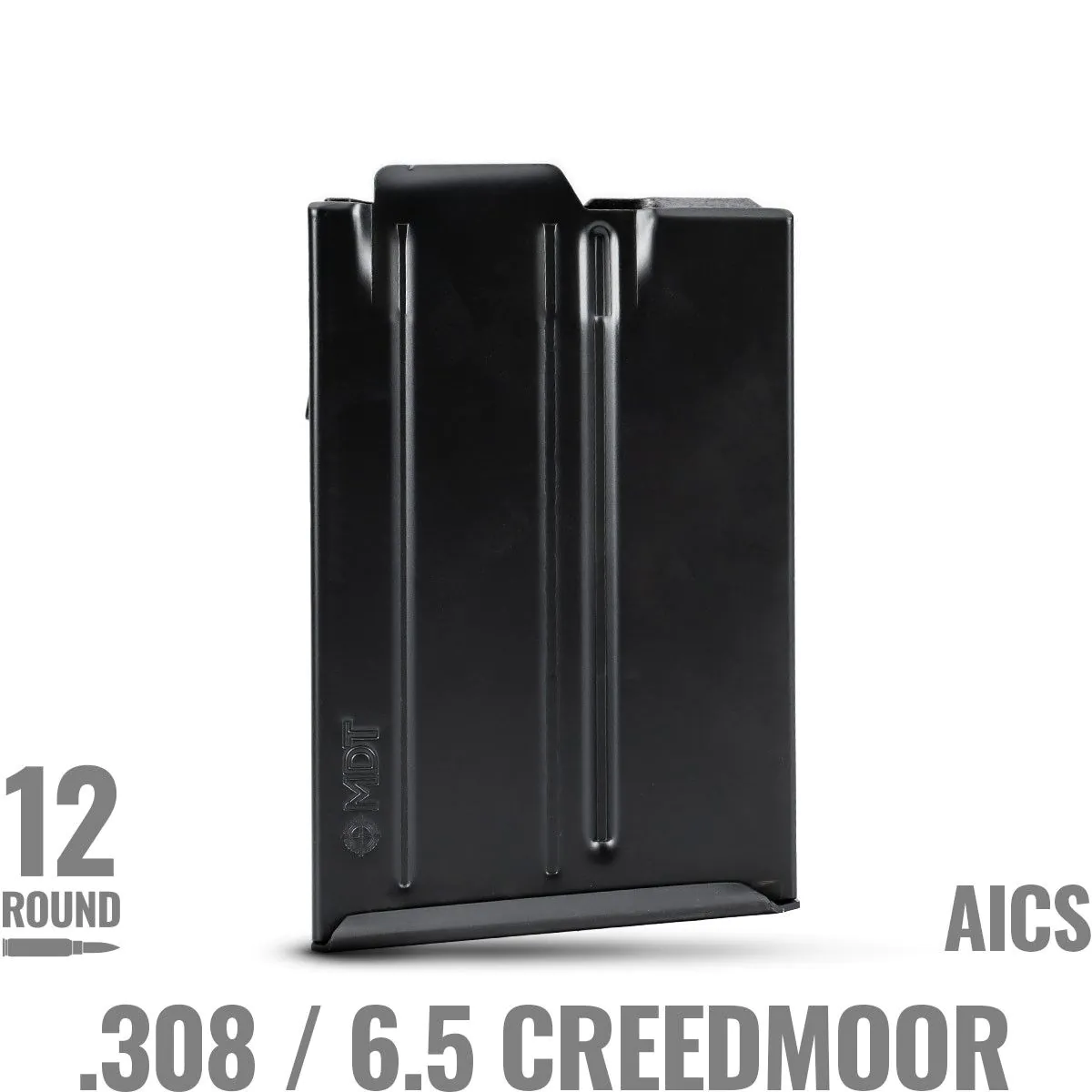 .308/6.5 CREEDMOOR MDT METAL AICS MAGAZINE - 12 RND